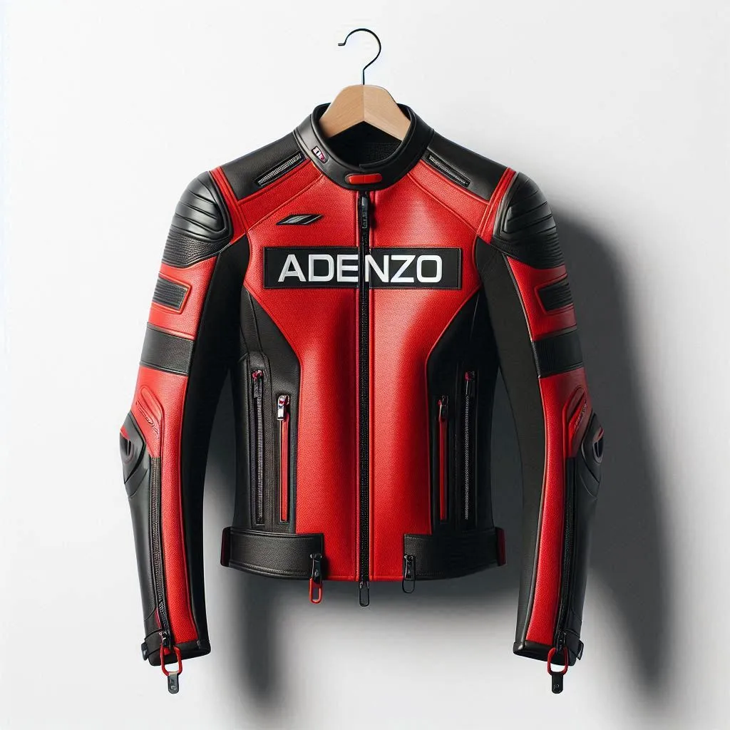 Adenzo™ Redline AeroSport Motorcycle Jacket – High-Impact Padding, Touring Comfort, Reinforced Panels, Street & Sport Riding Gear