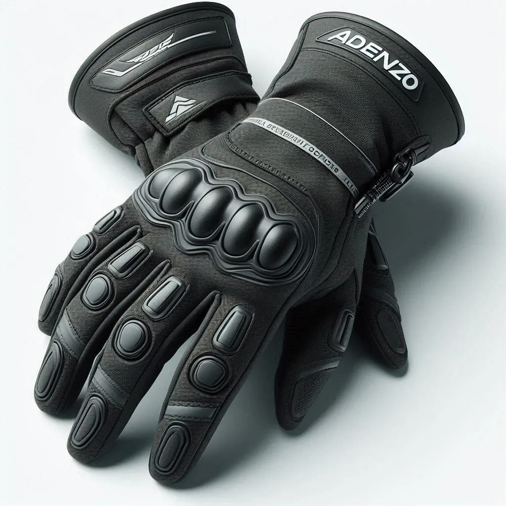 Adenzo™ AllSeason Touring Motorcycle Gloves – Waterproof & Windproof, Thermal Lining, Year-Round Riding Comfort