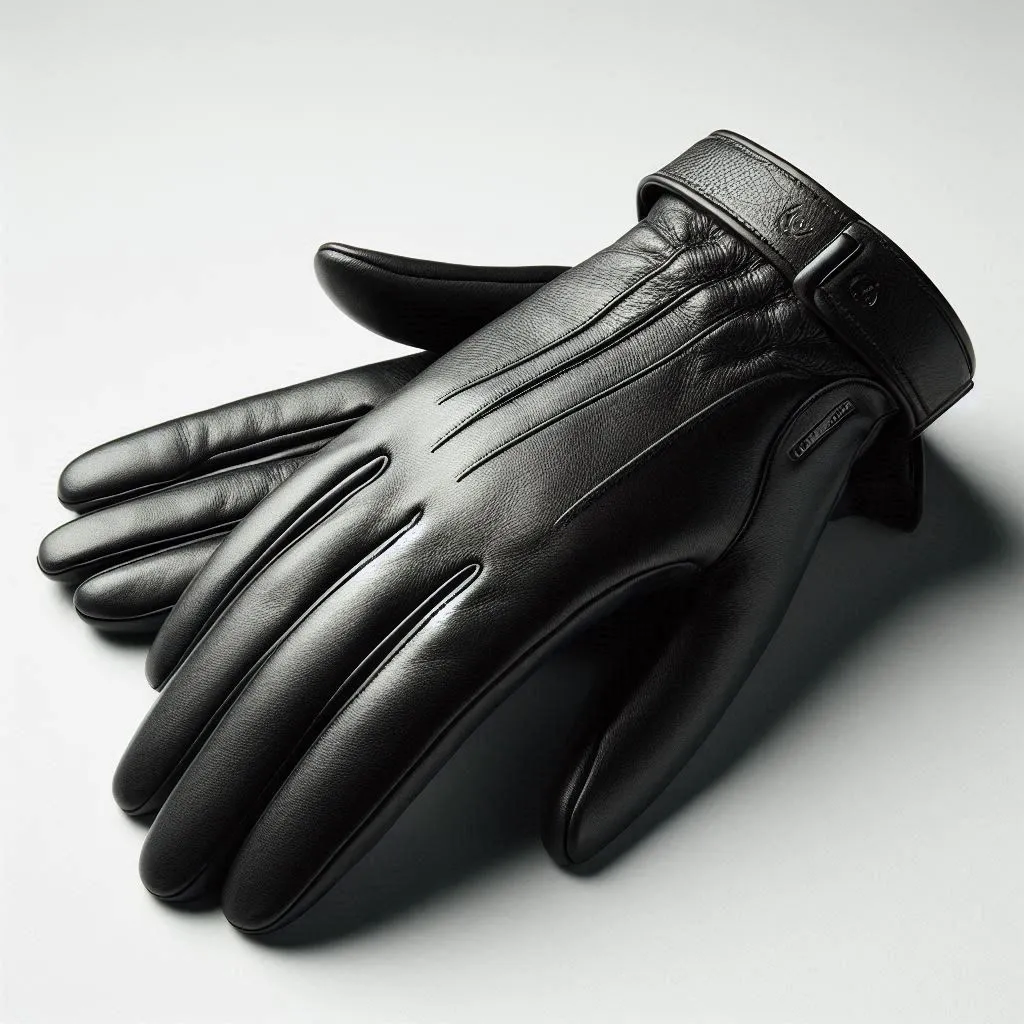 Adenzo™ Executive Touchscreen Leather Gloves – Full-Grain Leather, Business & Urban Style, Full Hand Smartphone Compatible