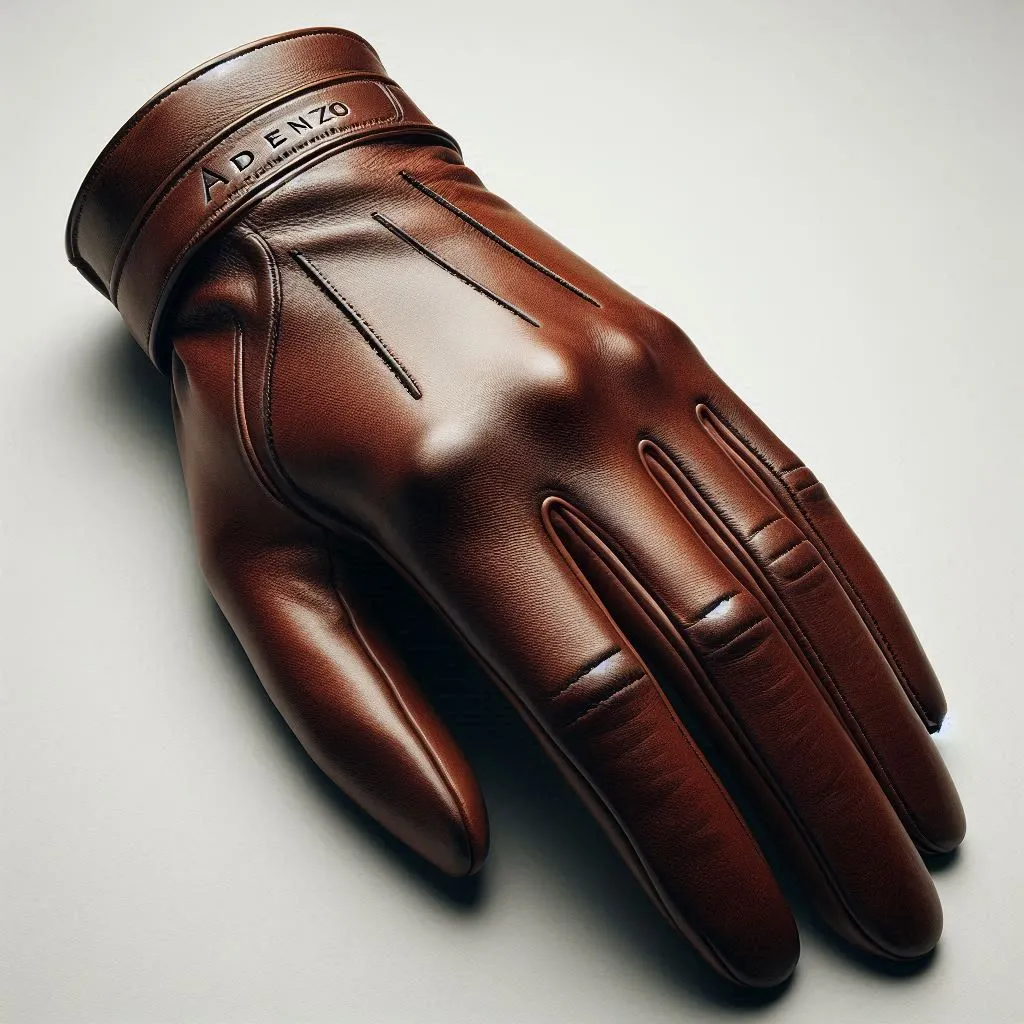 Adenzo™ Premier Full-Grain Leather Gloves – Luxury Touch, All-Season Comfort, Executive & Driving Ready BROWN