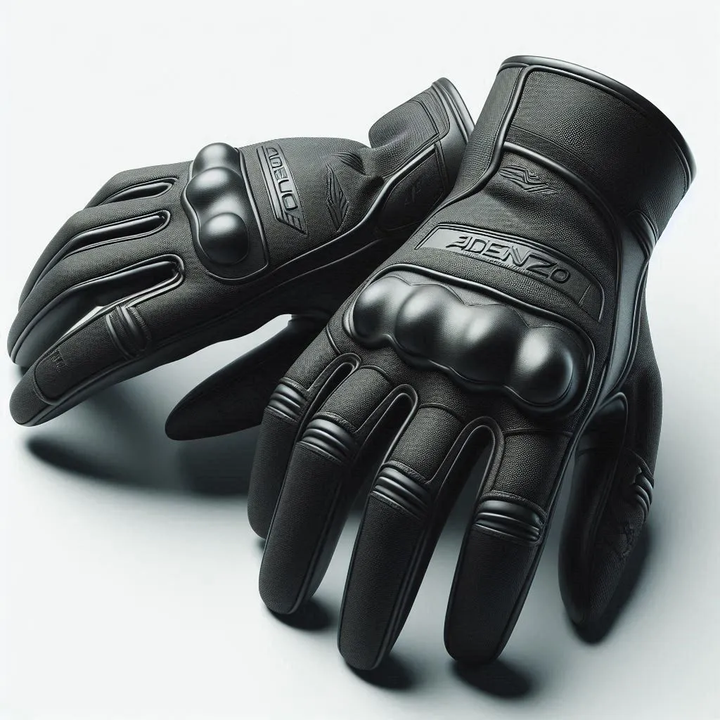 Adenzo™ Premium Leather Motorcycle Gloves – All-Season Riding Gloves Reinforced Knuckle Guard